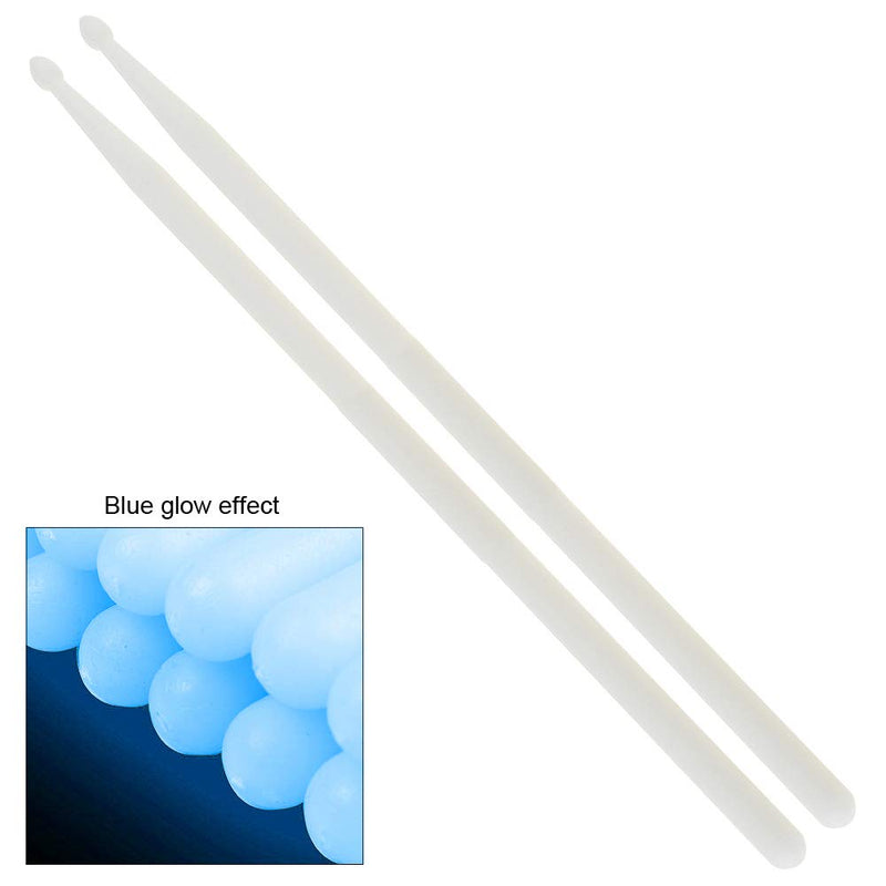 YiPaiSi 5A Luminous Light Up Drum Sticks, Luminous Light Up Drumsticks, Bright Luminous Glow in The Dark Drumsticks, Bright Light Up Drum Sticks (Blue)