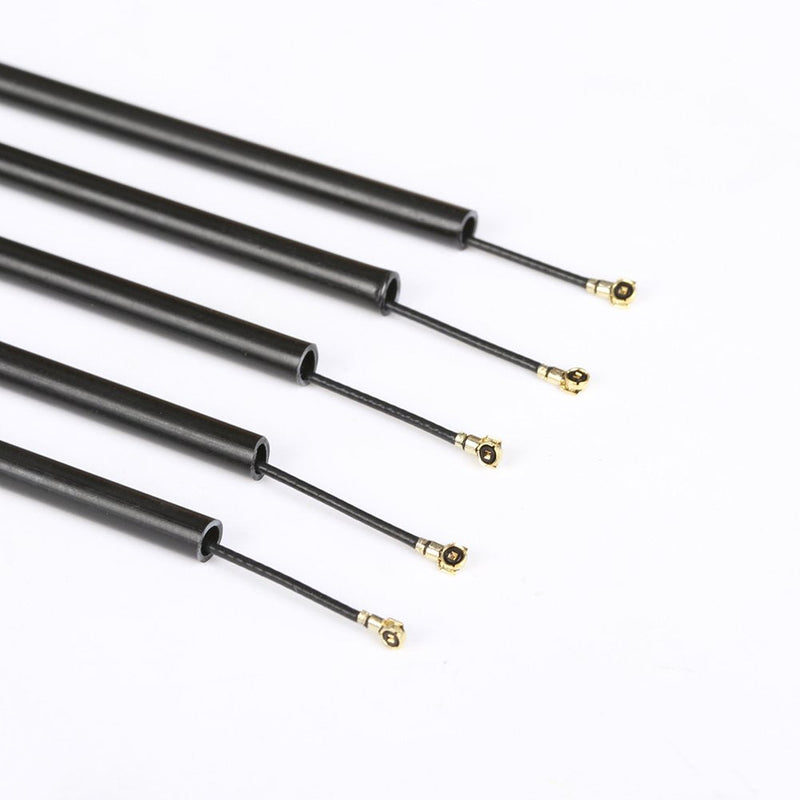 iFlight 10pcs Plastic Protection Antenna Tube with Caps for FRSKY XM XM+ X4R X4RSB S6R/D Series/TF Series IPEX4 Receiver Antenna (Black)