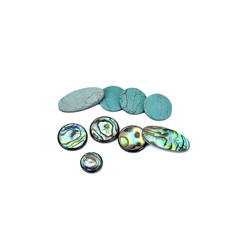 Alnicov High Quanlity 9Pcs/Set Alto Tenor Soprano Saxophone Sax Pearls Key Buttons Inlays Accessories,Multicolor