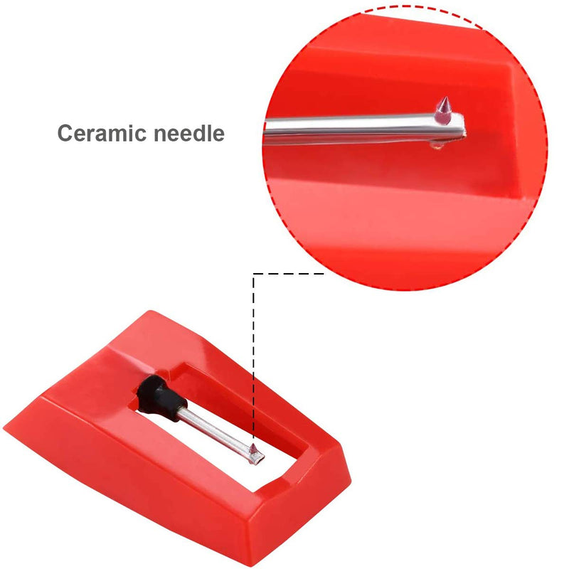 [AUSTRALIA] - Pareiko Record Player Stylus Needle Red Diamond Replacement Needle for Turntable, LP, Vinyl Player R-2 