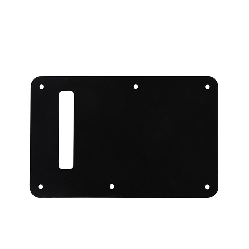 [AUSTRALIA] - FLEOR SSS 8 Hole Vintage Strat Pickguard Guitar Back Plate with Screw for Vintage Strat Style Guitar Parts, 1Ply Black 