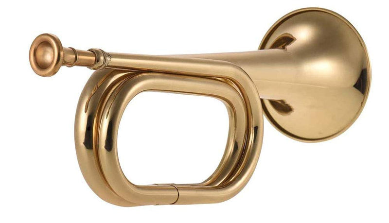 Liyafy Trumpet Brass Cavalry for Professional Cavalry Bugle Military Orchestra Gold Gold-01