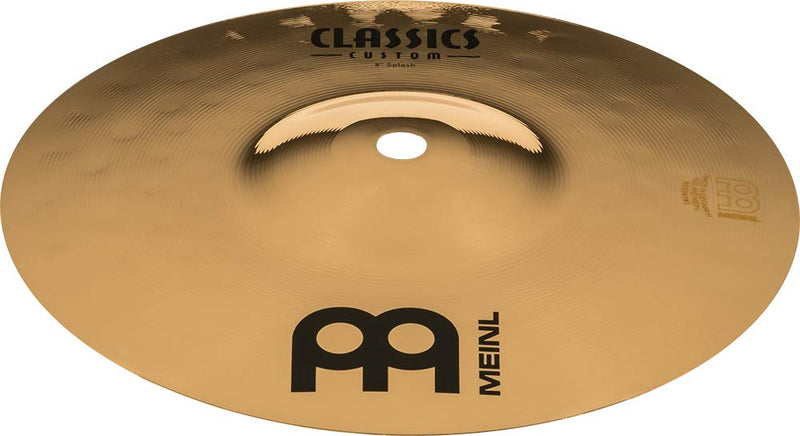 Meinl 8" Splash Cymbal - Classics Custom Brilliant - Made In Germany, 2-YEAR WARRANTY (CC8S-B)