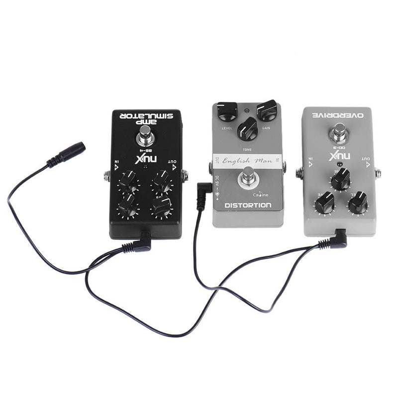 Alnicov 3 Ways Daisy Chain Power Cable Guitar Power Cable For Electric Guitar Effect Pedals Power Supply Cord Lead