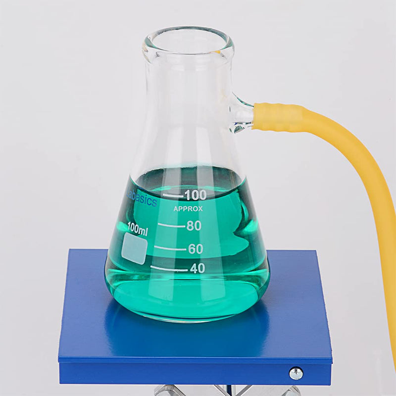 Labasics Glass 100 ml Heavy Wall Borosilicate Glass Filtering Flask, Bolt Neck with Tubulation, 100 ml