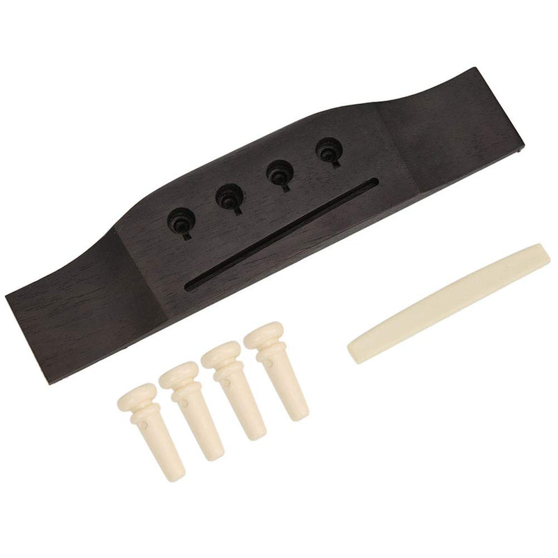 [AUSTRALIA] - Bnineteenteam Acoustic Bass Rosewood Bridge Saddle Pins,4-String 4 Bridge Pins Folk Acoustic Basses Parts 