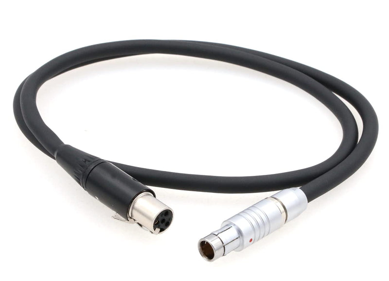 ZBLZGP RS 3 Pin to Mini XLR 4 Pin Female Power Cable for ARRI Alexa Camera RS/Tilta Kit to TVLogic Monitor