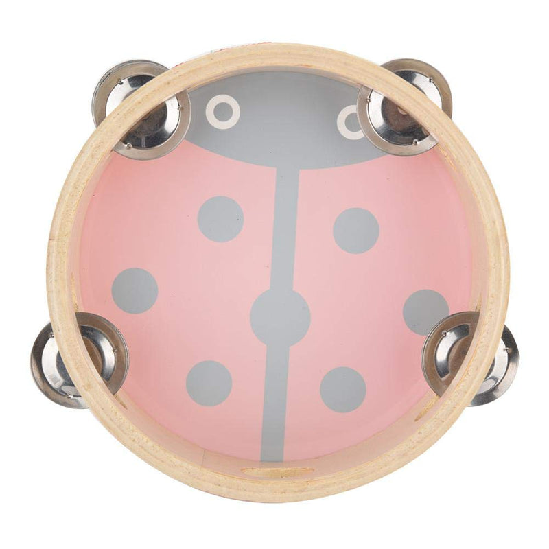 Wood Portable Handheld Tambourine Drum Bell for Percussion Musical Instrument Kid Toy Gift(1#) 1#