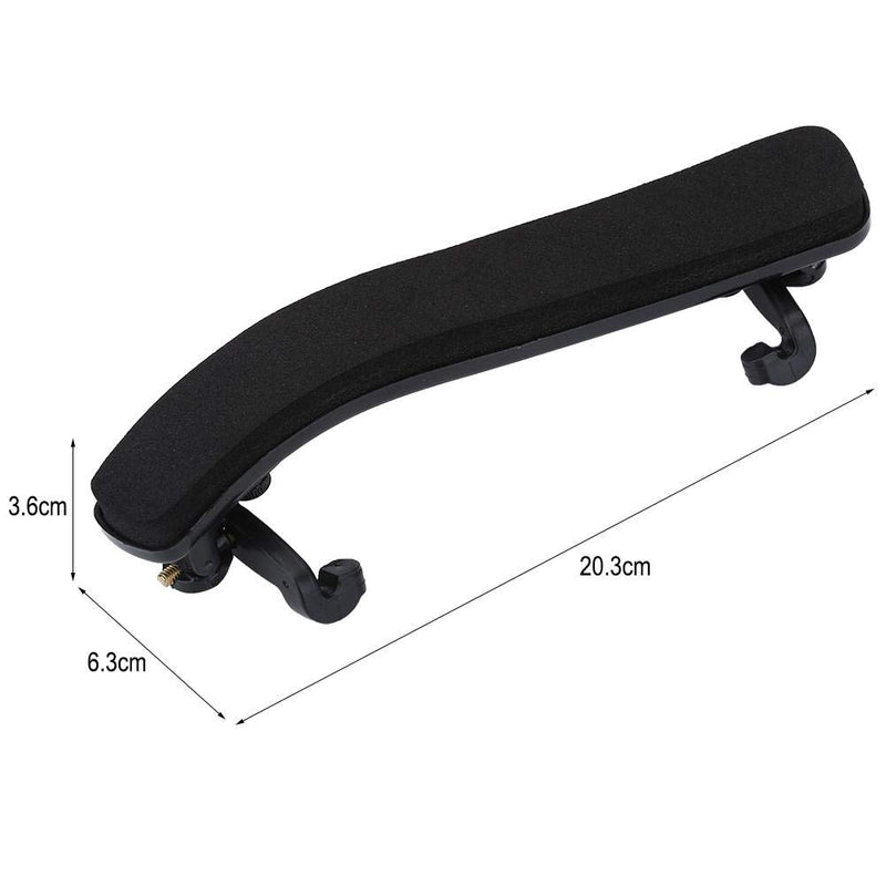 Violin Shoulder， Rest Durable Adjustable Comfortable Black Rubber Shoulder Rest Pad Holder For Violin 3/4 4/4