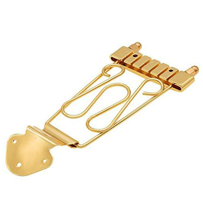 Guitar 6 String Bridge Gold Iron Jazz Tailpiece Trapeze For Hollow Body Archtop Guitars Parts Replace Electric LP Guitars