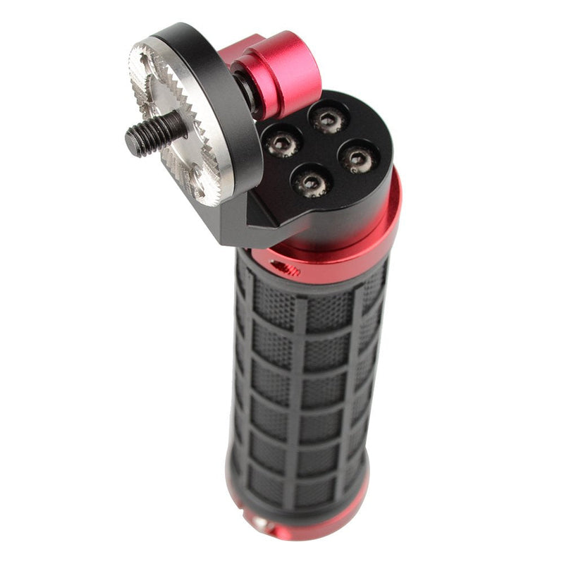CAMVATE Aluminum Rosette Rubber Handle Grip for Rosette Standard Accessory(Red,M6 Thread,31.8 mm) - 1445 Red