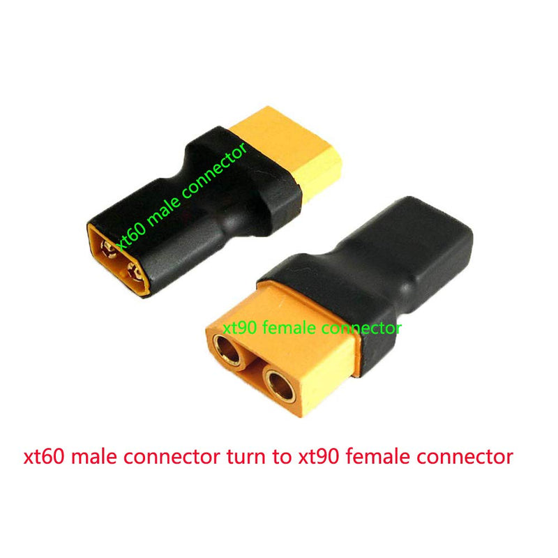 4 Pairs Wireless XT90 Male Female Plug Connector to XT60 Male Female Plug Connector Conversion Adapter for RC LiPo Battery