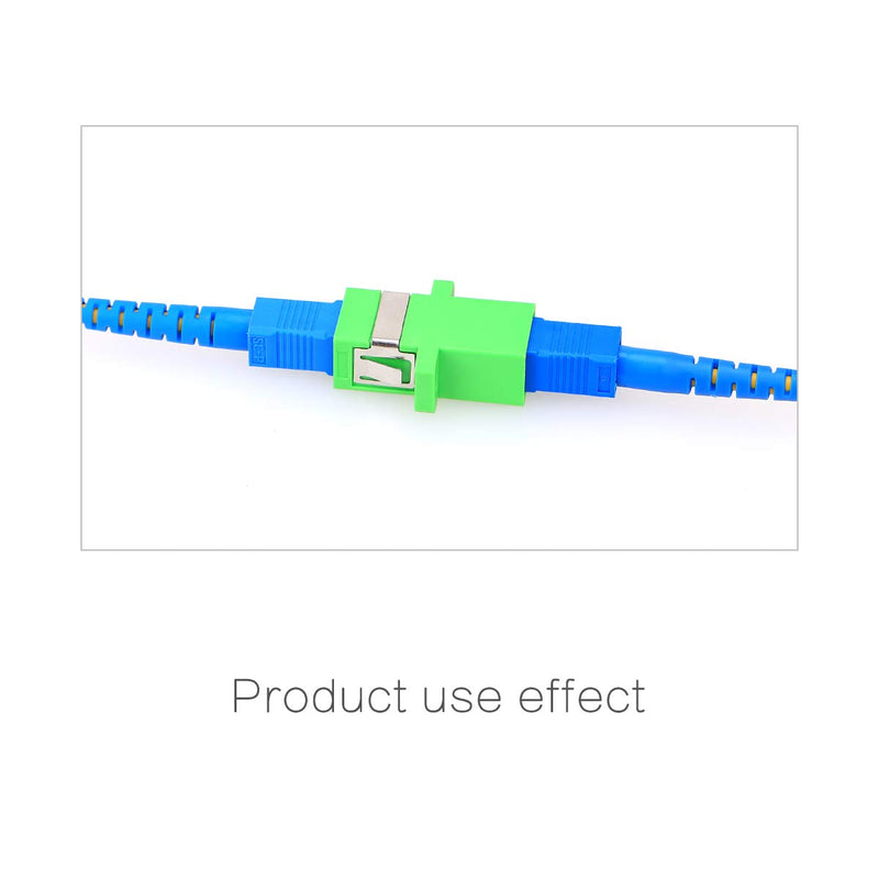 50PCS Fiber Coupler Simplex SC-APC Singlemode Simplex Fiber Optic Adapter Plastic SC Flange Coupler