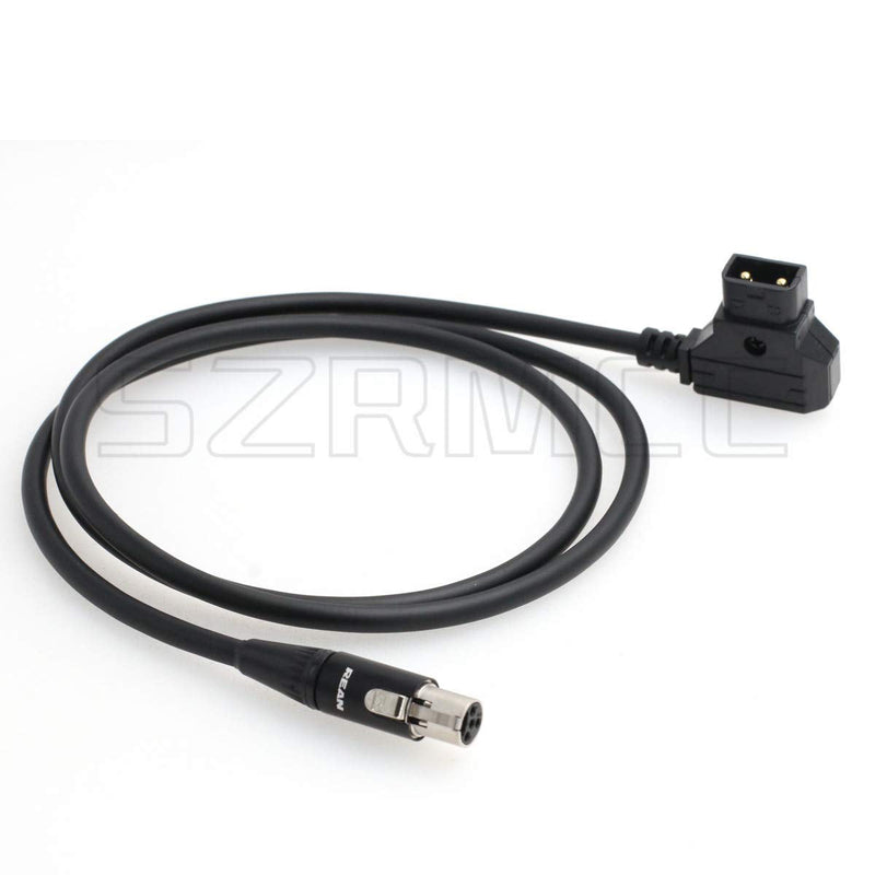 [AUSTRALIA] - SZRMCC TVLogic VFM Monitor Alphatron EVF Power Cable D-tap 2 Pin Male to Mini XLR 4 Pin Female (Straight Cable) Straight Cable 