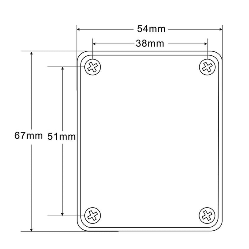 2 Pack Guitar Metal Neck Plates with Plastic Mat for Strat Tele Style Electric Guitar Replacement, Black