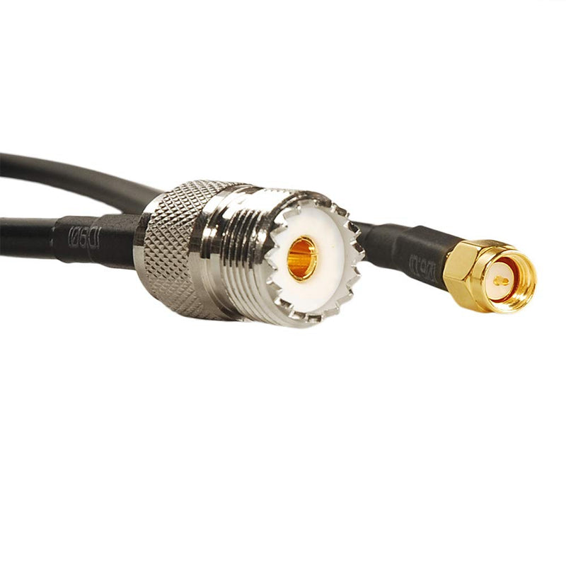 VideoPUP SMA Male PL259 to UHF Female SO239 Extension Cable Connectors, 2pcs 20inch / 50cm - for Yaesu, Icon, Alinco, Kenwood, Wouxun & TYT Amateur Radios