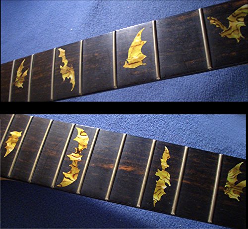 Inlay Sticker Fret Markers for Guitars & Bass - Bat Wings - Ocher