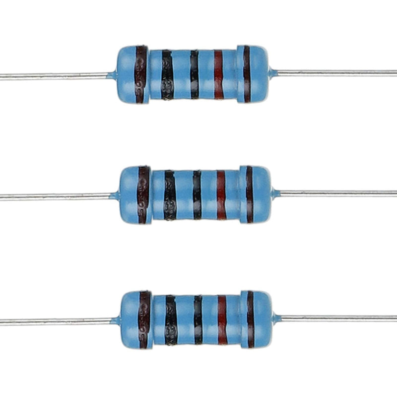 BOJACK 350 Pcs 30 Values Resistor Kit 1 Ohm - 1M Ohm with 1% 1W Metal Film Resistors Assortment 1 W