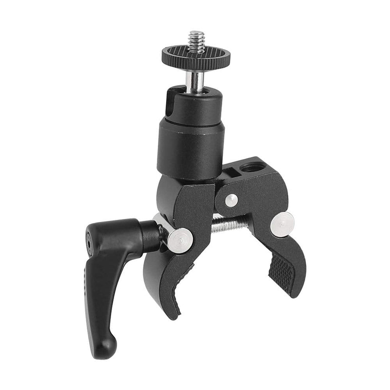 Kayulin Super Crab Clamp with Mini Ball Head for Camera Flash Light Mounting Bracket