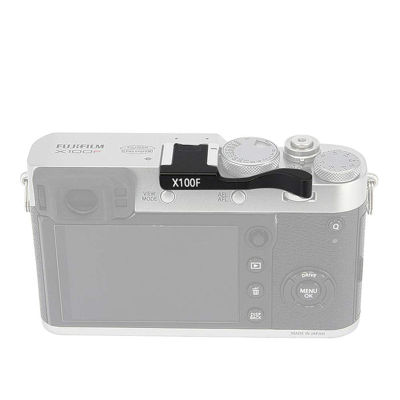Fotga Hot Shoe Mount Thumb Up Grip for Fujifilm X100F Digital Camera Black