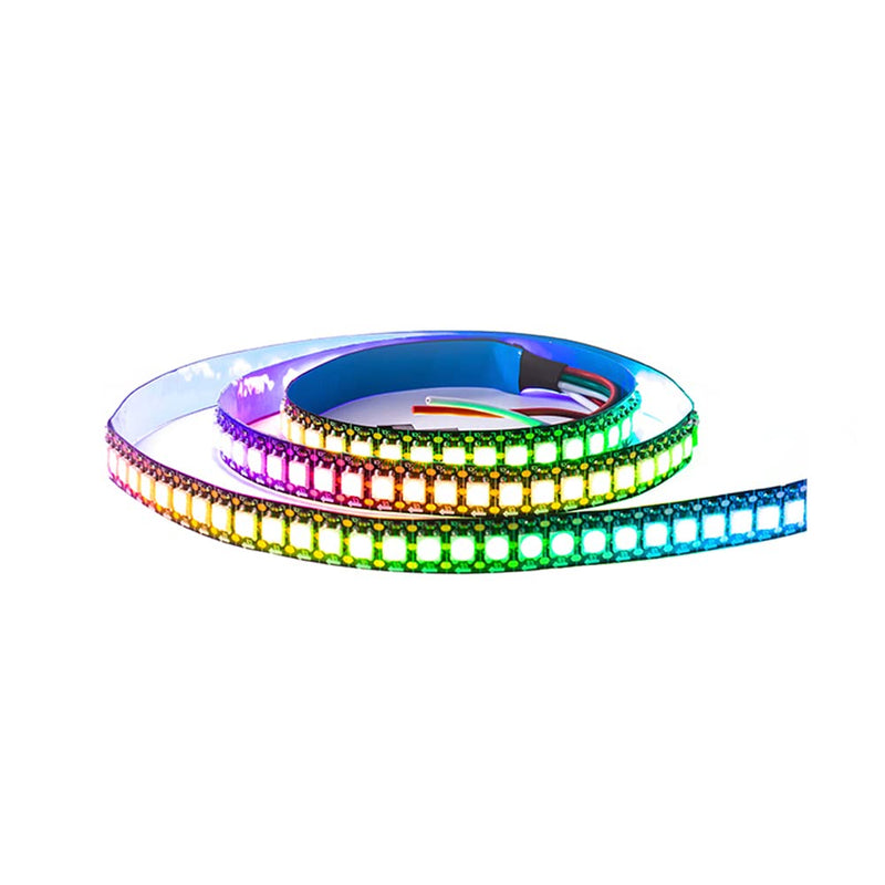 [AUSTRALIA] - KWMSTPLT WS2812B led Strip Individually Addressable Light Programmable Dream Color SMD 5050 RGB Pixel Flexible Strip Rope Light DC5V (3.2FT 144LEDS Non-Waterproof, Black PCB) 3.2FT 144LEDS Non-Waterproof 
