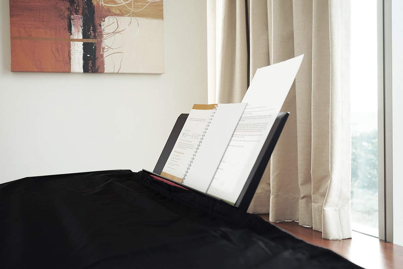 [AUSTRALIA] - Clairevoire 2019 Keyboard & Digital Piano Cover | Anti-Water/Dust | Adjustable Book-stand opening | Fits All (53.5 inch [136 cm], Reversible Midnight Black/Red (Waterproof)) 53.5 x 13.8in [136 x 35cm] Reversible Midnight Black/Red (Waterproof) 