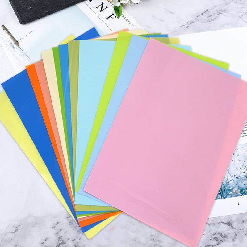 12pcs Colorful Shrink Films Papers, Heat Shrink Plastic Sheets, Shrink Art Paper for Creative Craft, 7.9x11.4in (Style B) Style B