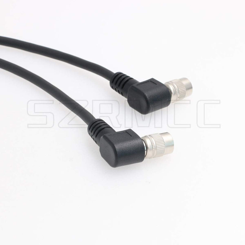 SZRMCC Right Angle Hirose 6 pin Female to Right Angle Hirose 6 pin Female Basler GigE CCD Industrial Camera Power I/O Extension Cable (Right Angle to Right Angle, 1m) Right Angle to Right Angle