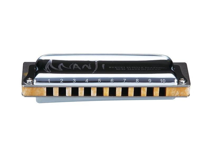 Suzuki Diatonic Harmonica Manji M-20 - key of Low-Eb