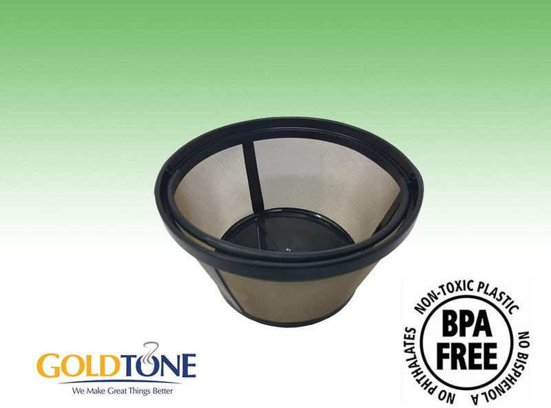 GoldTone Reusable 8-12 Cup Basket Filter fits Black & Decker Coffee Machines and Brewers. Replaces your Black+Decker Reusable Coffee Filter and Permanent Black & Decker Coffee Basket Filter (1 PACK) 1 PACK