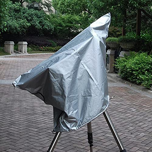 BOSKING Telescope Cover Outdoor Sun Protective Dust-Proof Astronomical Telescope Cover with Adjustable Drawstring - Silver (59(1499mm) x 33.5(851mm) inch) 59(1499mm) x 33.5(851mm) inch