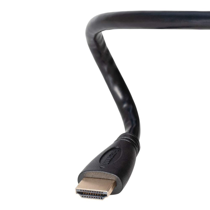 [AUSTRALIA] - 25FT Premium Gold Plated 4K HDMI Cable with Audio & Ethernet Return Channel, 2160p, Compatible with TV, DVD, PS4, Xbox, Bluray (25FT, Black) 25FT 