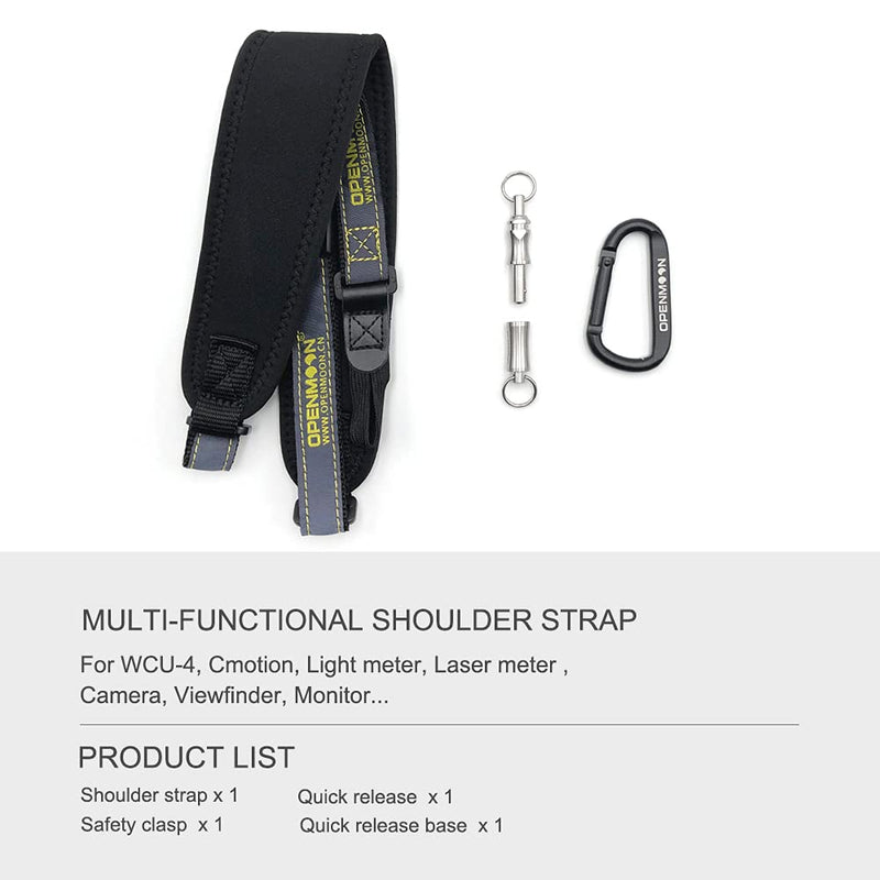 OPENMOON Multi-Functional Shoulder Strap for Wcu-4 /Cmotion/Light Meter/Laser Meter