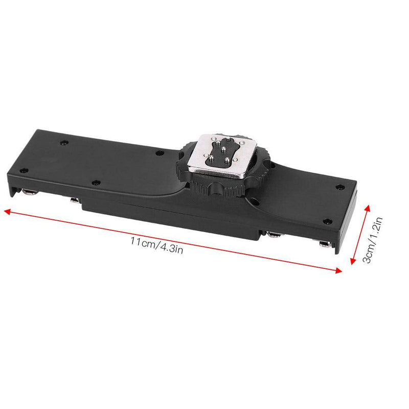 Dual Hot Shoe Splitter, Hot Shoe Extension Bar Mount Cold Shoe Extension Bracket Dual Bracket DSLR Camera Camcorder DV (for Canon)