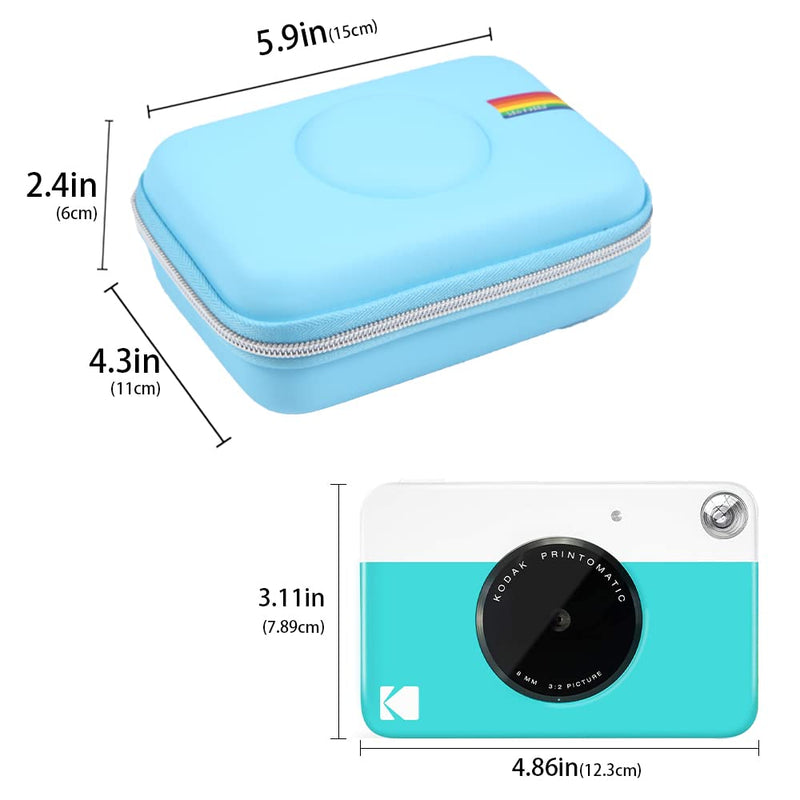 Leayjeen Camera Case Compatible with Kodak Printomatic/Kodak Smile Digital Instant Print Camera(Case Only) Blue