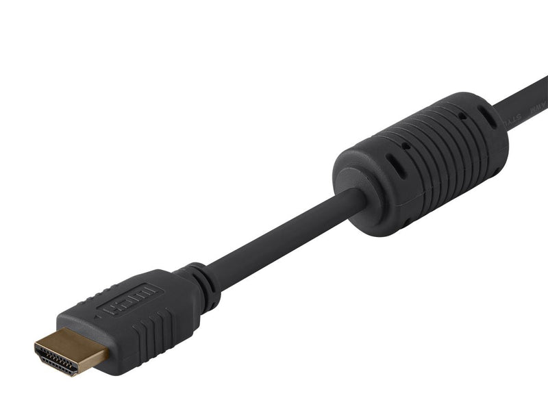 Monoprice HDMI High Speed Cable - 6 Feet - Black, 4K@60Hz, HDR, 18Gbps, YUV 4:4:4, 28AWG - Select Series