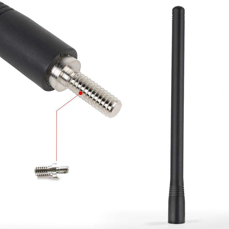 JeCar 7.5 Inch Reflex Short Antenna Replacement for JK JL Accessories Metal ABS Antenna Designed for Optimized FM/AM Reception for Jeep Wrangler JK JL Unlimited Sport Rubicon Sahara 2007-2019 Black
