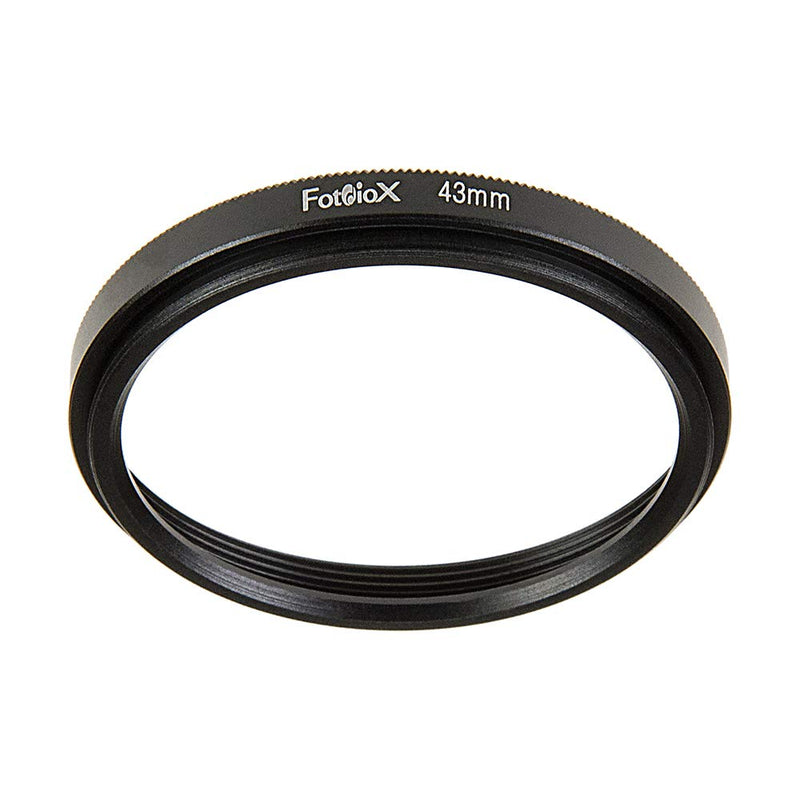 Fotodiox Metal Spacing Ring, Anodized Black 43-43mm