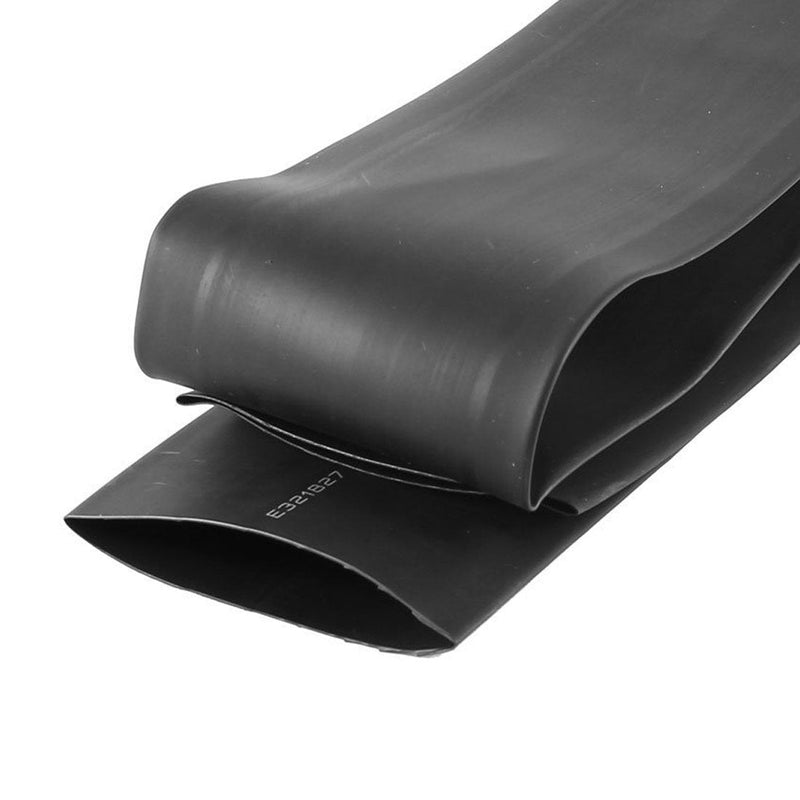 GFORTUN Black Polyolefin Dia 50mm Shrink Ratio 2:1 Heat Shrinking Tube Tubing Wrap 1M/3.3Ft for Electric Insulation