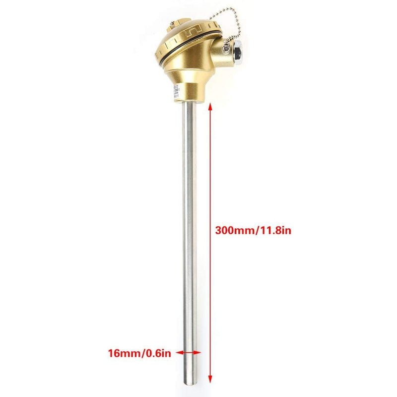 BWLZSP WRN-130 K Type 201 Stainless Steel Probe Thermocouple Temperature Sensor, Measure Range 0-1300℃