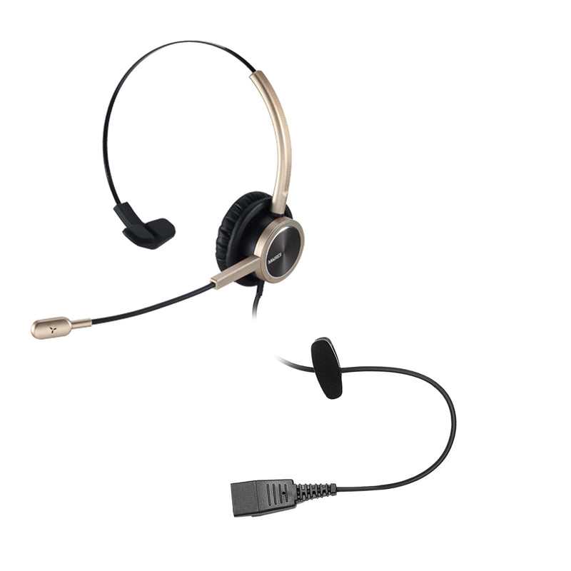 [AUSTRALIA] - MAIRDI Telephone Headset with RJ9 & 3.5mm Jack for Office Landline Deskphone Cell Phone PC Laptop, Call Center Phone Headset with Microphone, Works for Cisco 7941 7965 6941 7861 8961 Mono 
