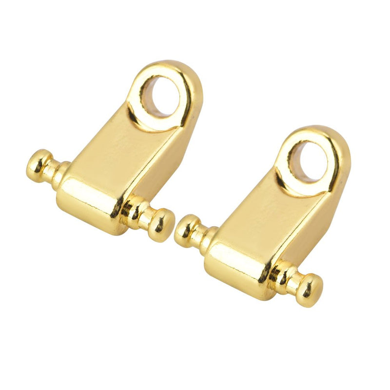 Dilwe 2PCS Guitar String Retainer, Guitar Roller String Tree Retainer with Screw for Electric Guitar Bass Gold