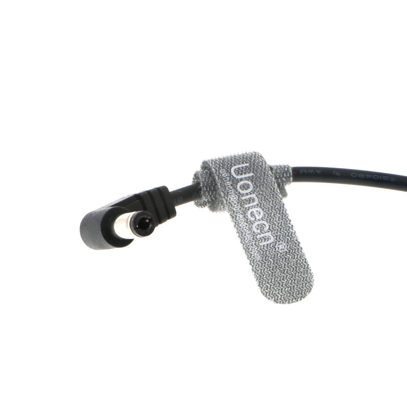 Uonecn Weipu 2 Pin Female to Right Angle DC Power Cable for Blackmagic Pocket Cinema Camera 4K Gold Mount V Mount Battery Cord 24''