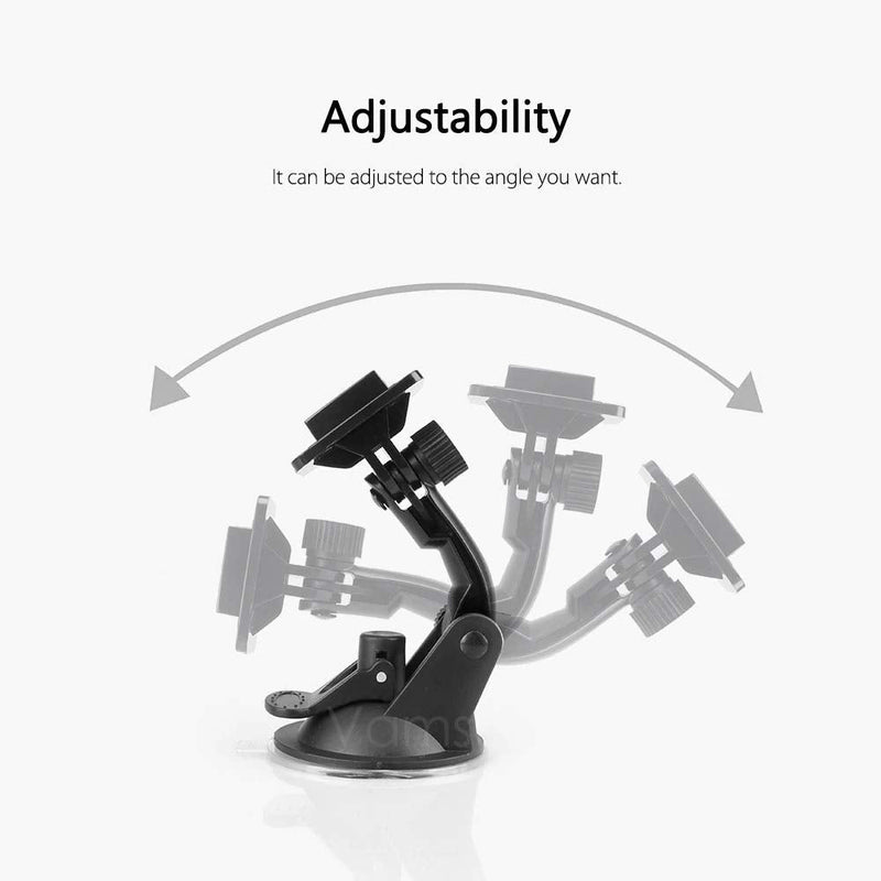 Vamson VP520 for Go Pro 8 9 10 Accessories 7cm Car Mount Windshield Suction Cup for Gopro Hero 10 9 8 7 6 5 4 for SJCAM for Yi 4K (Vp520)