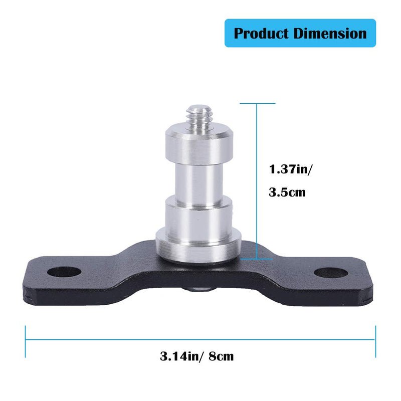 Wall Ceiling Mount 2 Pack Table Light Bracket 5/8" Stud with 1/4" Thread for Photo Studio Video Flash Lighting, Camera Gear Photography