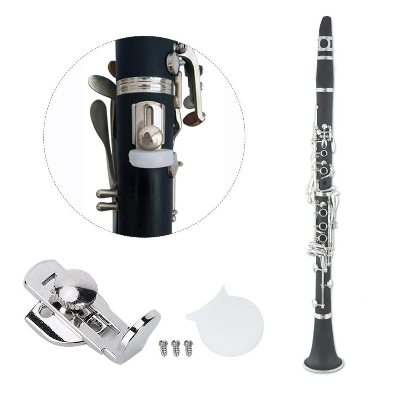 Clarinet Thumb Rest,Clarinet Thumb Protector with Screws And Clarinet Thumb Rest Cushion Musical Instrument Accessories