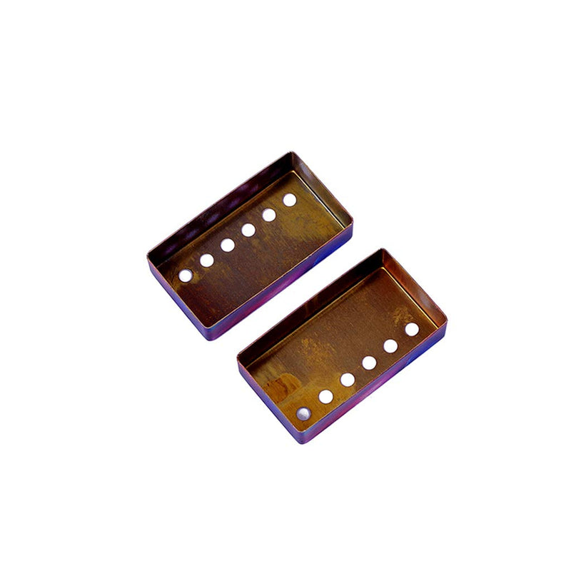 Alnicov 2Pcs Humbucker Pickup Covers 50/52mm Neck Bridge Pickup Covers for Electric Guitar Parts Colorful Blue