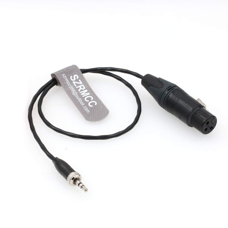 SZRMCC Locking 3.5mm TRS Plug to XLR 3 Pin Female Microphone Cable for Sony UWP-D Series Wireless Transmitter
