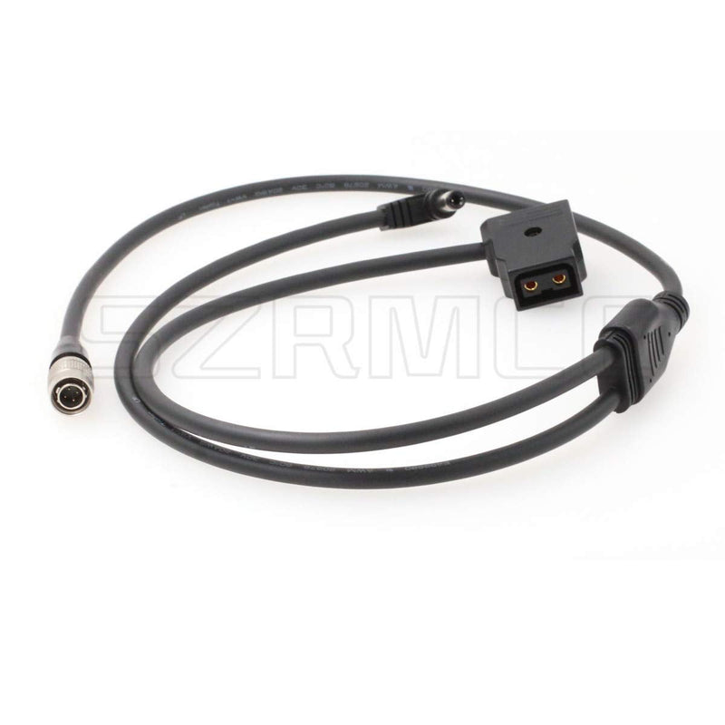 SZRMCC Hirose 4 Pin Male to DC2.5 with P-tap Y Distribution Cable for Sound Devices 688 644 633 Zoom F4 F8 Zaxcom