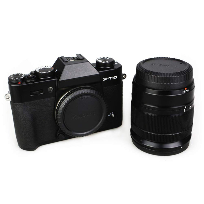 2 Pack X Mount Body Cap Cover & Rear Lens Cap for Fuji Fujifilm X-T3 X-T4 X-T2 X-S10 X-T30 X-T20 X-T10 X-T200 X-T100 X-H1 X-PRO3 X-PRO2 X-E4 X-E3 X-A7 X-A5 and More Fujifilm X Mount Camera and Lens For Fujifilm X Mount